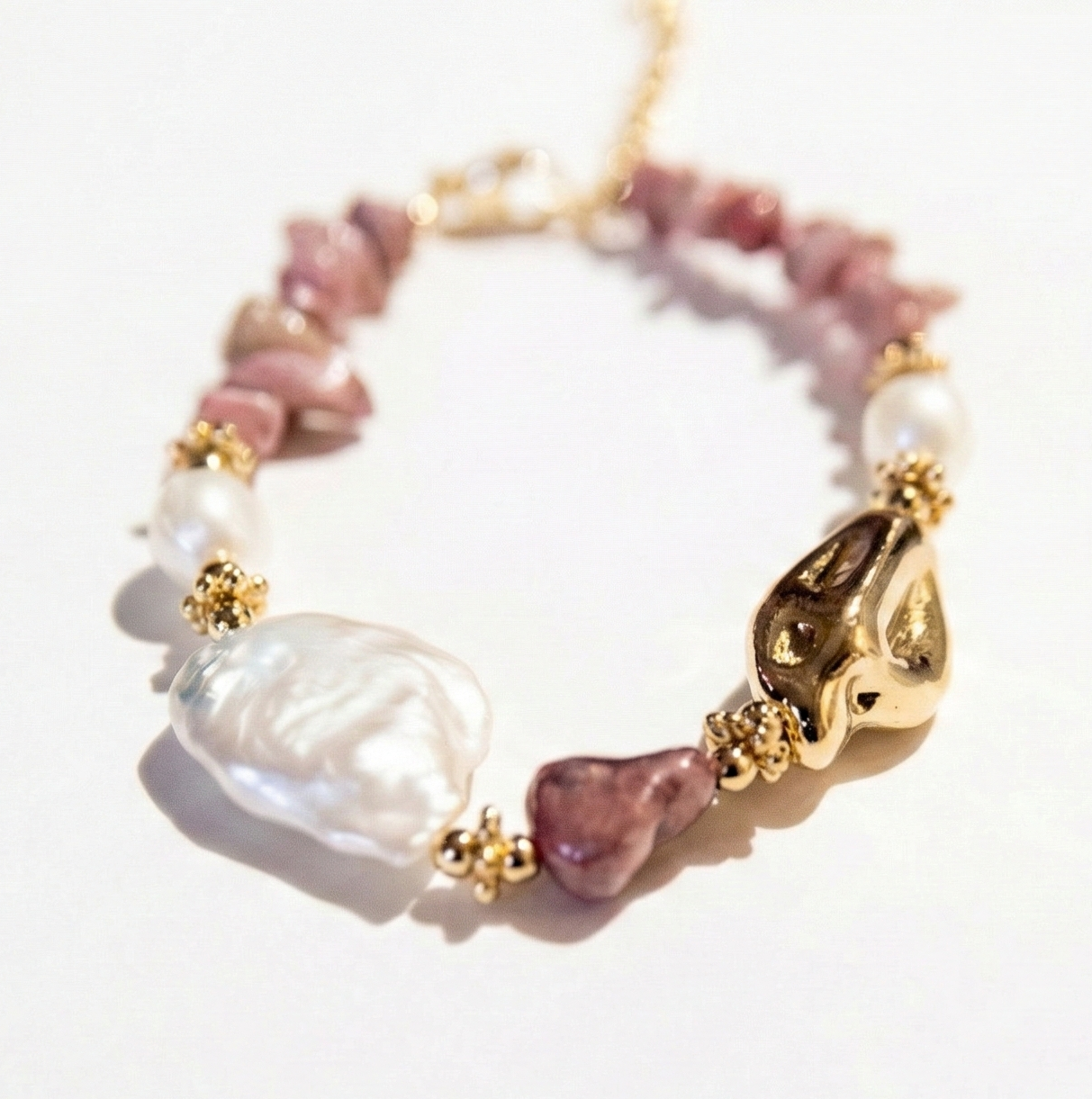 Rosé & Perle Perlenarmband