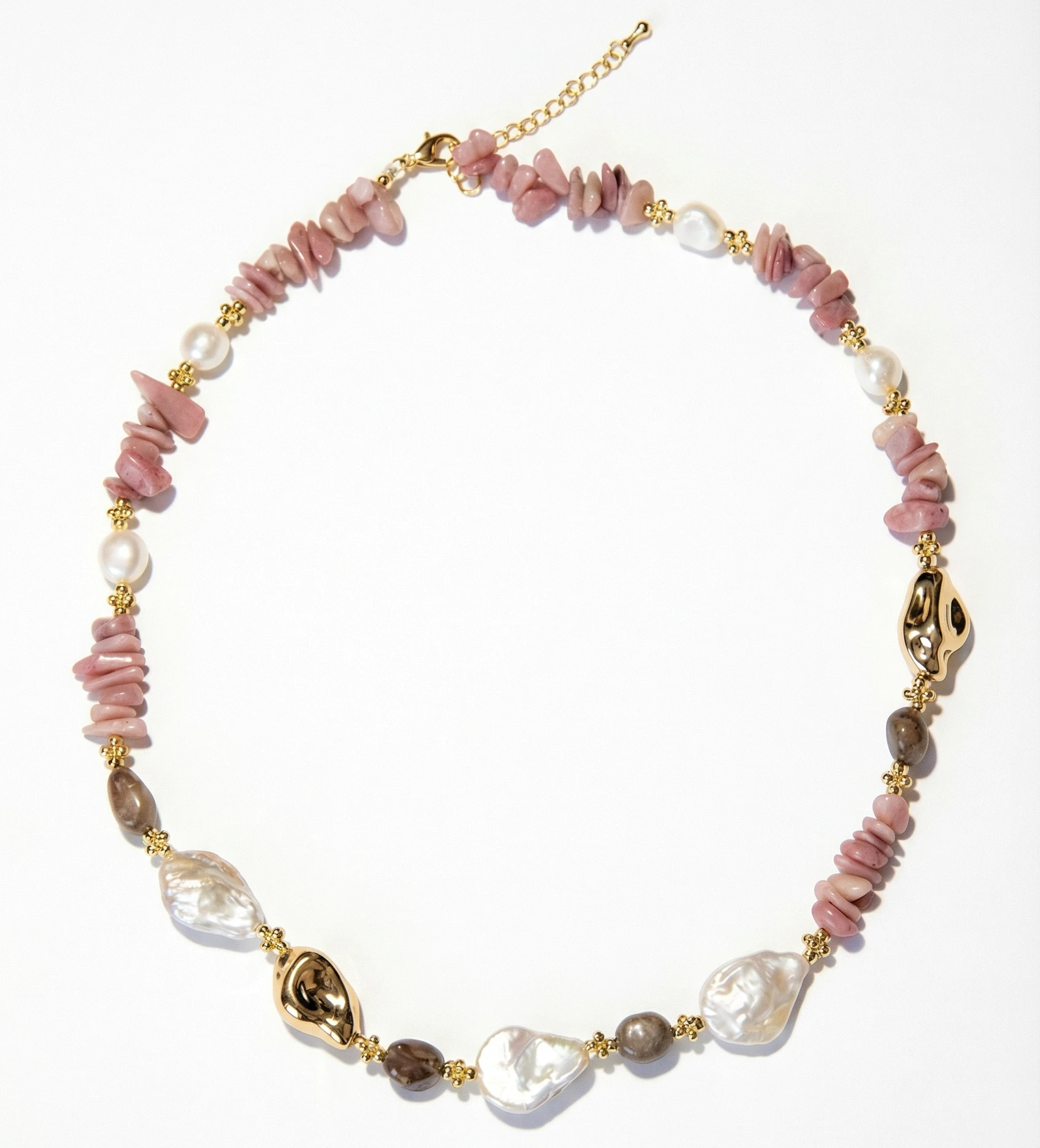 Rosé & Perle Halskette